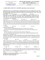 ĐỀ THI THỬ ĐẠI HỌC LẦN II NĂM 2013 Đại Học Môn: VẬT LÝ ; Khối: A,A1. doc