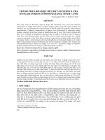 THÀNH PHẦN HÓA HỌC BÙN ĐÁY AO NUÔI CÁ TRA (PANGASIANODON HYPOPHTHALMUS) THÂM CANH pdf