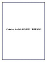 Chủ động làm bài thi TOEIC LISTENING. doc