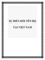 SỰ BIẾN ĐỔI TÊN HỌ TẠI VIỆT NAM pot
