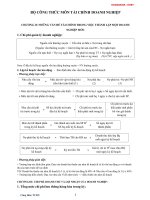 NHỮNG VẤN ĐỀ TÀI CHÍNH TRONG VIỆC THÀNH LẬP MỘT DOANH NGHIỆP MỚI 