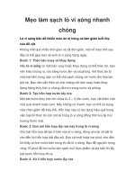 Mẹo làm sạch lò vi sóng nhanh chóng ppt