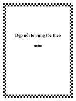 Dẹp nỗi lo rụng tóc theo mùa ppt