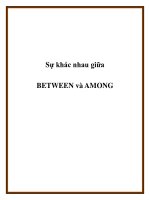 Sự khác nhau giữa BETWEEN và AMONG pot