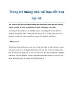 Trang trí tường nhà với họa tiết hoa rực rỡ pdf