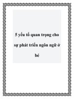 5 yếu tố quan trọng cho sự phát triển ngôn ngữ ở bé docx