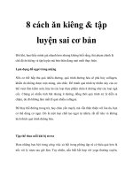 8 cách ăn kiêng & tập luyện sai cơ bản potx