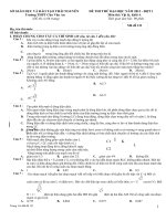 đề thi trường chu văn an ôn luyện thi đại học