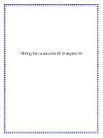 Những bài ca dao chủ đề duyên số pptx