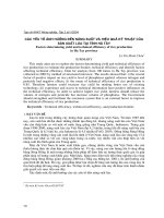 Các yếu tố ảnh hưởng đến năng suất và hiệu quả kỹ thuật của sản xuất lúa tại tỉnh Hà Tây potx