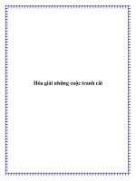 Hóa giải những cuộc tranh cãi potx