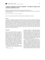 Cadmium mobilisation and plant availability   the impact of organic acids