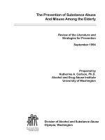 The Prevention of Substance Abuse And Misuse Among the Elderly pot