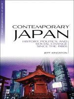contemporary japan history, politics, and social change since the 1980s