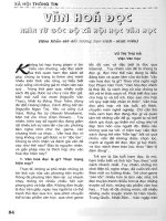 Báo cáo khoa học: Văn hóa đọc nhìn từ góc độ xã hội học văn học doc