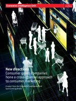 New directions Consumer goods companies hone a cross-channel approach to consumer marketing ppt