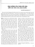 Báo cáo khoa học:Ảnh hưởng toàn cầu với vai trò của nhà nước pptx