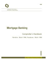 Mortgage Banking Comptroller’s Handbook docx