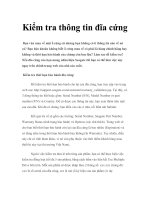 Kiểm tra thông tin đĩa cứng pot