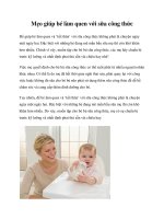 Mẹo giúp bé làm quen với sữa công thức ppt