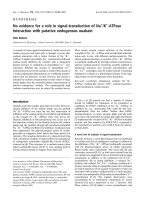Báo cáo khoa học: No evidence for a role in signal-transduction of Na+/K+-ATPase interaction with putative endogenous ouabain potx