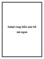 Salad rong biển mát bổ mà ngon ppt