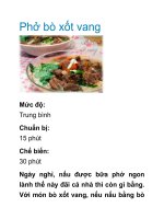 Phở bò xốt vang pdf