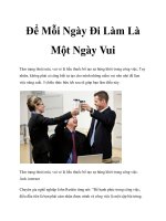Để Mỗi Ngày Đi Làm Là Một Ngày Vui docx