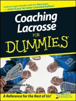 Coaching Lacrosse FOR DUMmIES potx