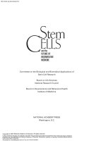 Stem CELLS and the FUTURE OF REGENERATIVE MEDICINE pdf