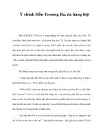 Ý chính Hồn Trương Ba, da hàng thịt doc