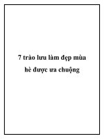 7 trào lưu làm đẹp mùa hè được ưa chuộng pdf