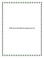 Thiết kế căn hộ 30m2 theo phong cách Ấn pot