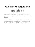Quyến rũ và rạng rỡ hơn nhờ kiểu tóc docx