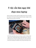 5 việc cần làm ngay khi chọn mua laptop pptx