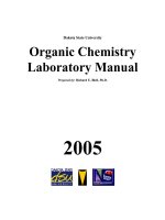ORGANIC CHEMISTRY LABORATORY MANUAL pdf