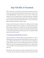 Top 5 lời đồn về Facebook docx
