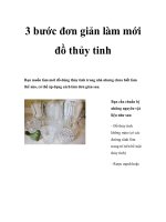 3 bước đơn giản làm mới đồ thủy tinh pot