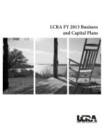 LCRA FY 2013 Business and Capital Plans pdf