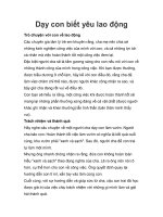 Dạy con biết yêu lao động pptx