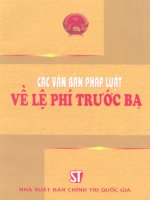 các văn bản lệ phí trước bạ