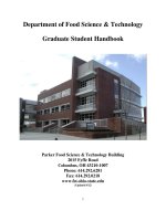 Department of Food Science & Technology Graduate Student Handbook docx