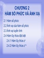 CHƯƠNG 2 HÀM SỐ PHỨC VÀ ÁNH XẠ pdf