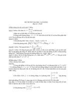 Đề Thi Thử Đại Học Khối A, A1, B,D Toán Học 2013 - Phần 30 - Đề 8 ppt