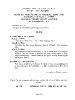 đáp án + đề thi lí thuyết tốt nghiệp khóa 2 - quản trị mạng máy tính - mã đề thi qtmmt - lt (31)