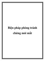 Biện pháp phòng tránh chứng mỏi mắt ppt