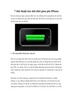 7 thủ thuật kéo dài thời gian pin iPhon pot