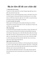 Mẹ ăn tôm để đẻ con chân dài doc