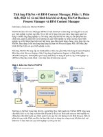 Tích hợp FileNet với IBM Content Manager, Phần 1: Phân tích, thiết kế và mô hình hóa khi sử dụng FileNet Business Process Manager và IBM Content Manager docx
