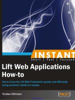 Instant Lift Web Applications How-to doc